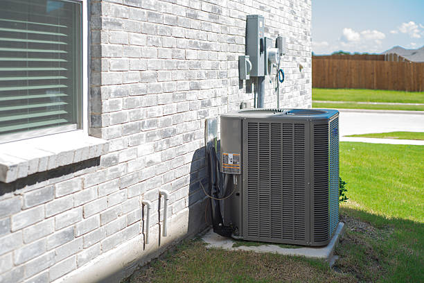 Modern ductless mini split outdoor unit installed by Ellisville HVAC experts